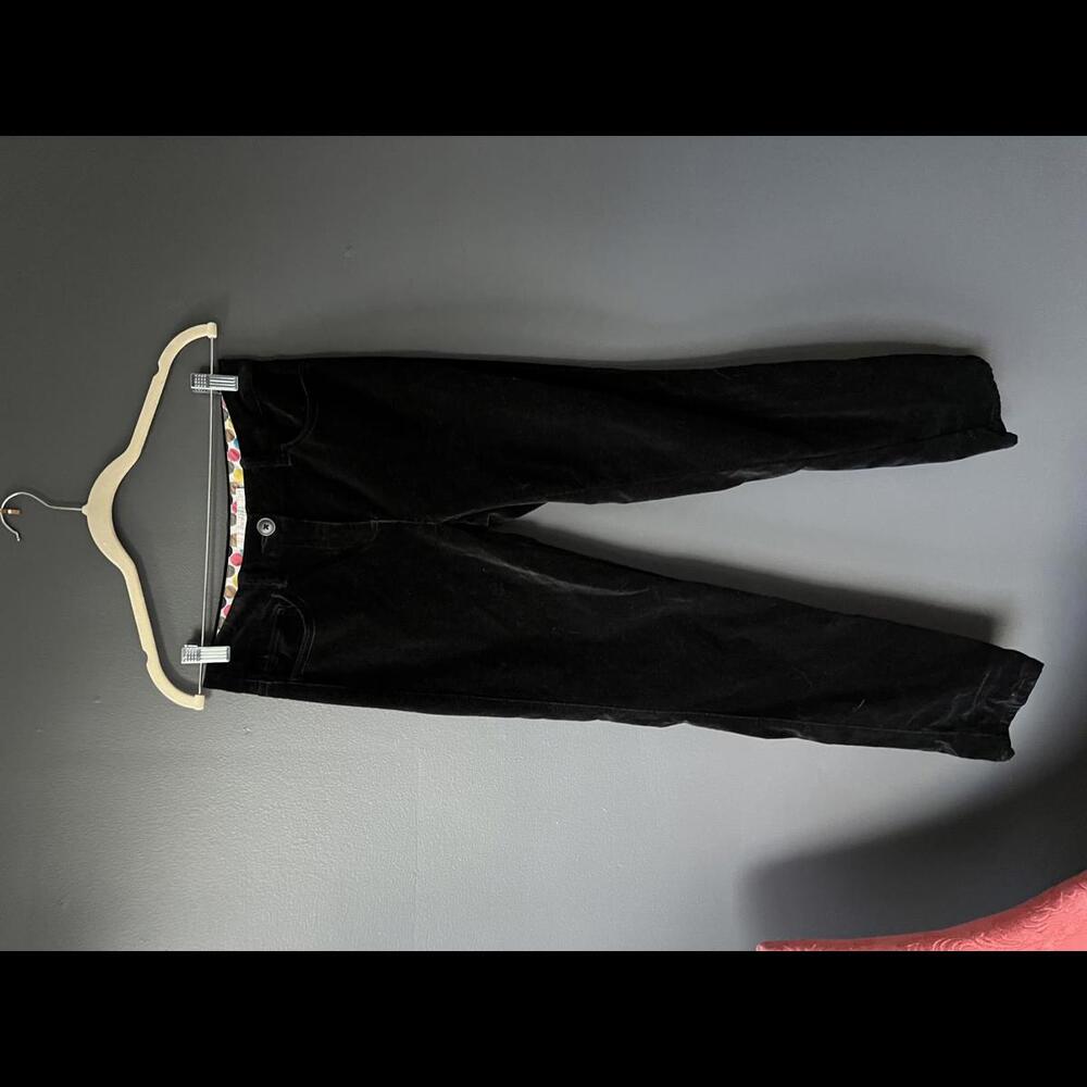 Boden Black Velvet Jeans size 4 R